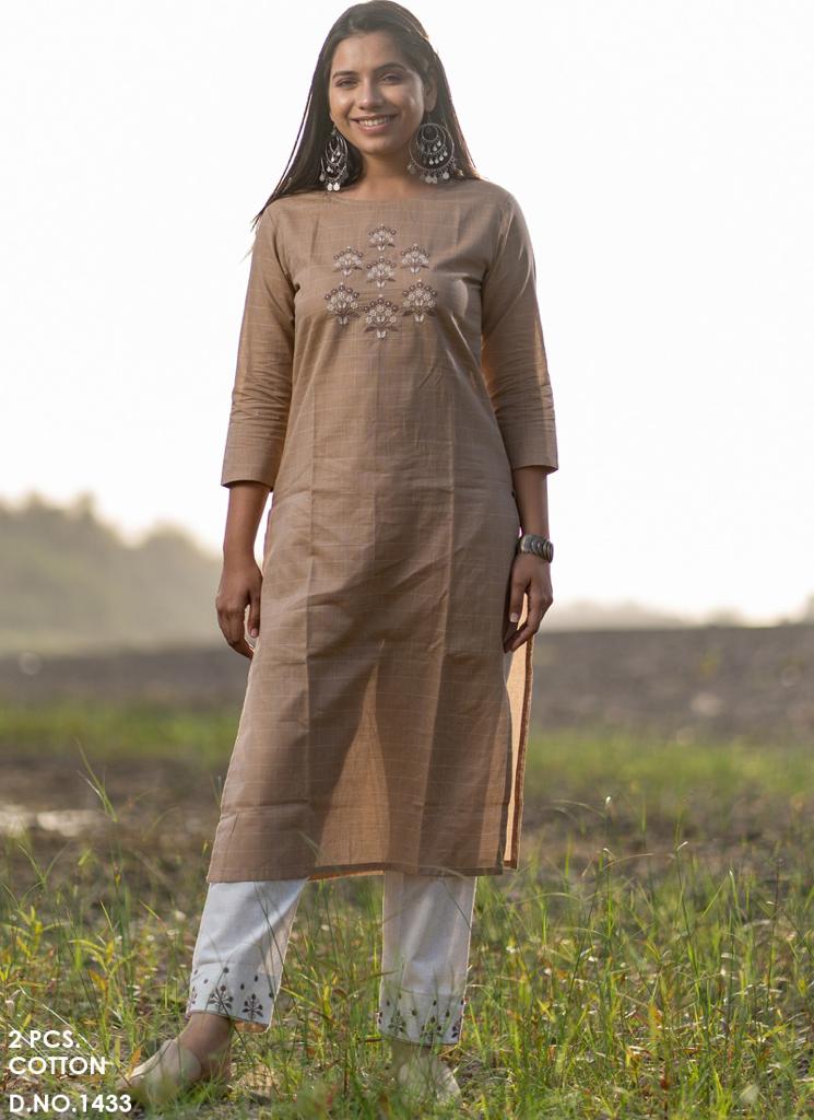 100 Miles 1433 Fancy Kurti With Bottom